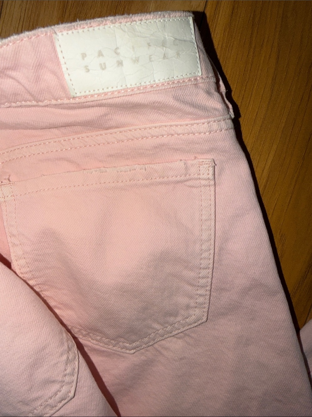 PacSun NWT $56 Women's Light Pink Low Rise Wide Leg Size 23 - Picture 5 of 9